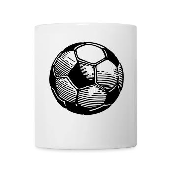 Ballon de foot - Mug blanc - blanc - Devant