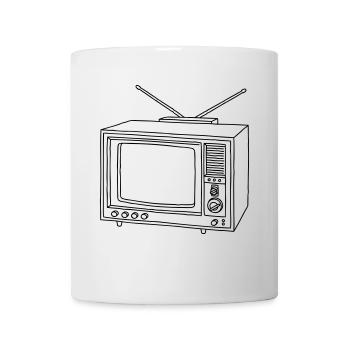 Television set TV - Mug - white - Front