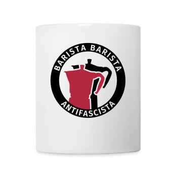 Barista Barista Antifascista - Tasse - Weiß - Vorne