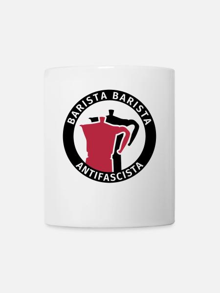 Barista Barista Antifascista - Tasse - Weiß