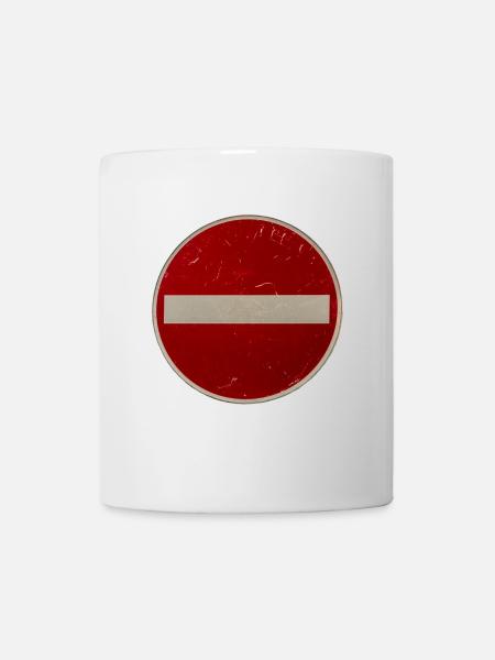 Fahrverbot - Tasse - Weiß