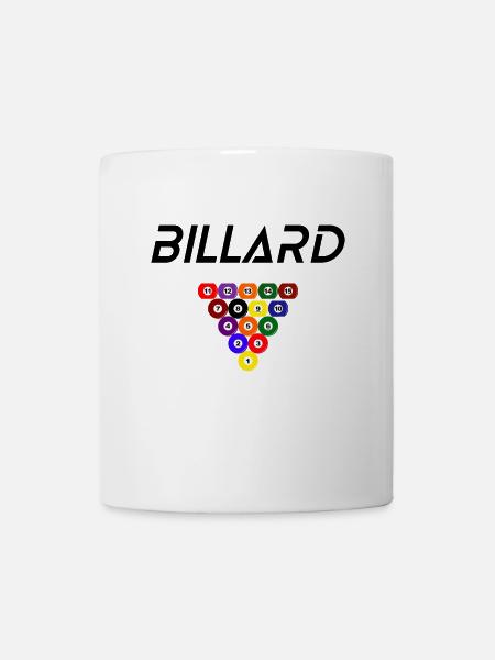 Billard - Tasse - Weiß