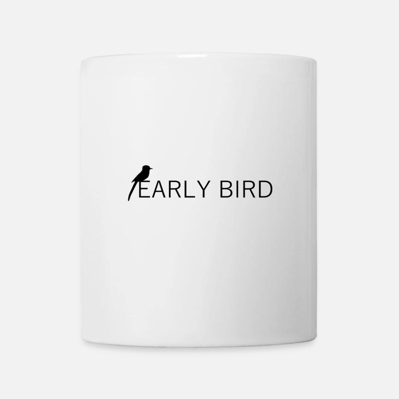 EarlyBird 2 "Der frühe Vogel" - Tasse - Weiß