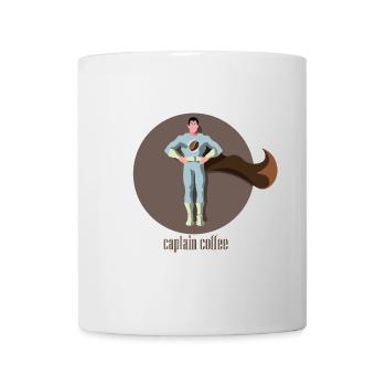 Captain Coffee - Superhero Geschenk Idee - Tasse - Weiß - Vorne
