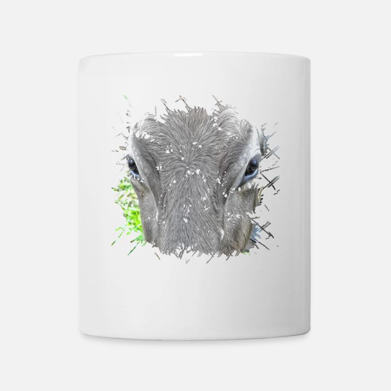Grau Tier mit 4 Buchstaben - Tasse - Weiß