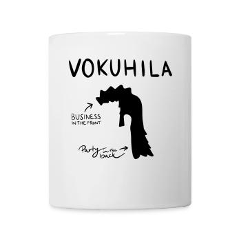 VOKUHILA Business in the front, party in the back! - Tasse - Weiß - Vorne