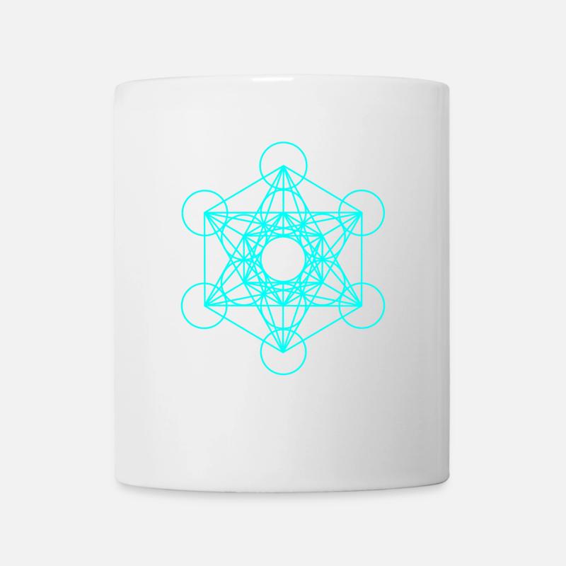 Metatrons Würfel 16 - Tasse - Weiß