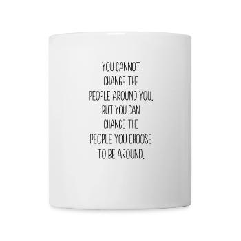 Positive environment | Vibes Inspiration Saying Gift - Mug - white - Front