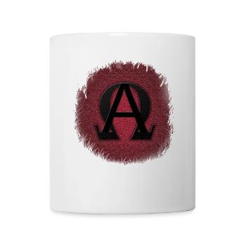 ALPHA AND OMEGA, SIMBOLO GRIEGO Typography - Mug - white - Front