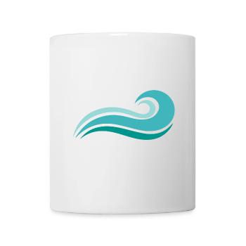 Welle - Tasse - Weiß - Vorne