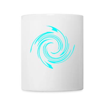 Wirbel Spirale Kringel Muster Shirt Geschenk Idee - Tasse - Weiß - Vorne