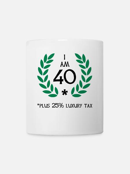 50 - 40 plus tax - Mug - white
