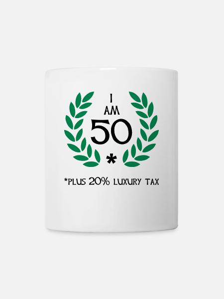 60 - 50 plus tax - Mug - white