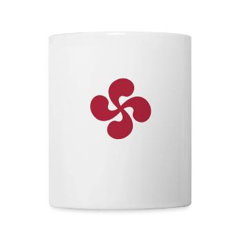 Made in Euskadi lauburu - Mug blanc - blanc - Devant