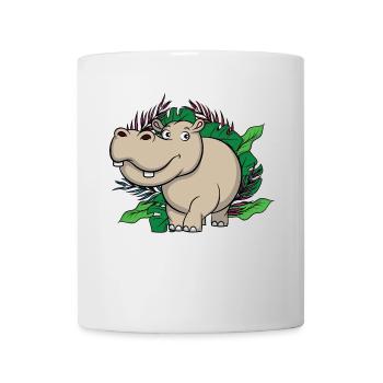 Jungle Hippo, king of the jungle - Mug - white - Front