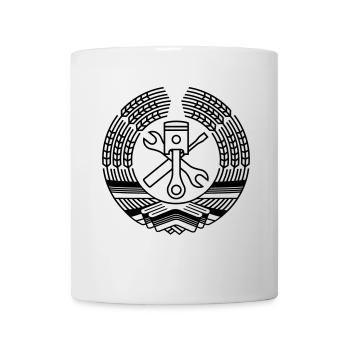 DDR Tuning Coat of Arms 1c (+ Your Text) - Mug - white - Front