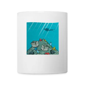planète verte - protéger l'océan - Mug blanc - blanc - Devant