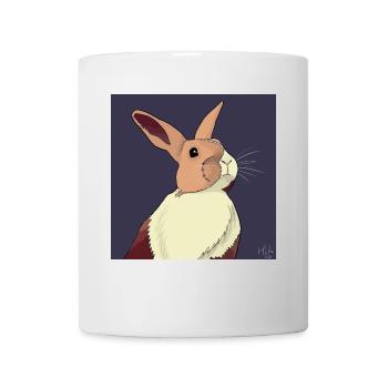 Illustration de lapin - Mug blanc - blanc - Devant