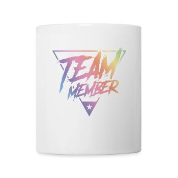 membre de l'équipe coloré - Mug blanc - blanc - Devant