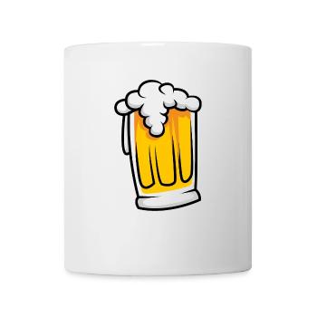 Beer Glass Symbol Comic - Mug - white - Front