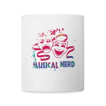 Masques de nerd musicaux - Mug blanc - blanc - Devant