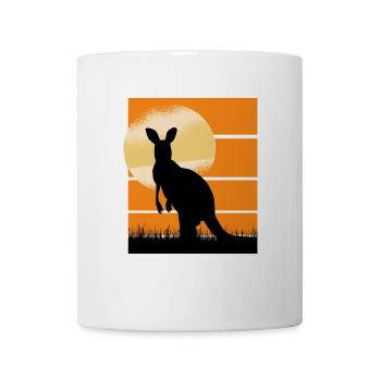 Cangaroo in Sunset - Mug - white - Front
