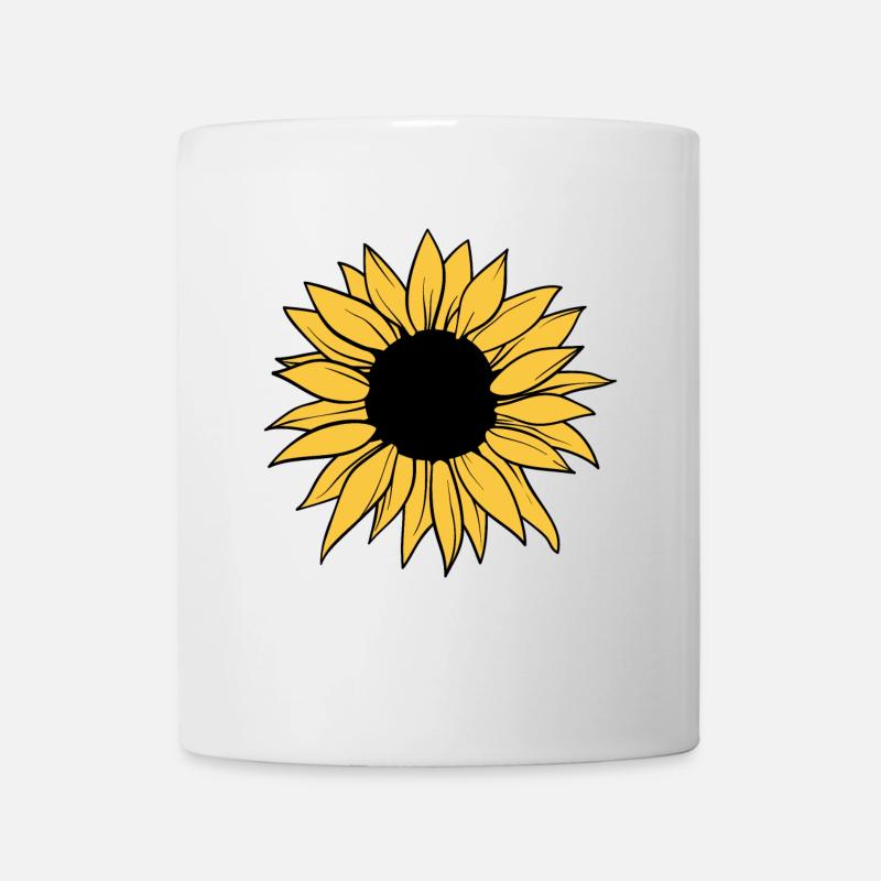 Sonnenblume - Tasse - Weiß