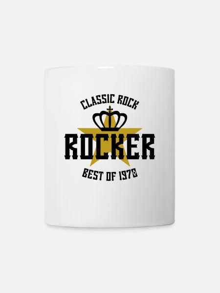 ROCKER STAR BEST OF 1970 - Tasse - Weiß