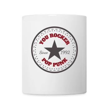 DU ROCKER POP PUNK - Tasse - Weiß - Vorne