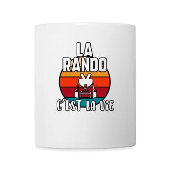 La rando c’est la vie - Mug blanc - blanc - Devant
