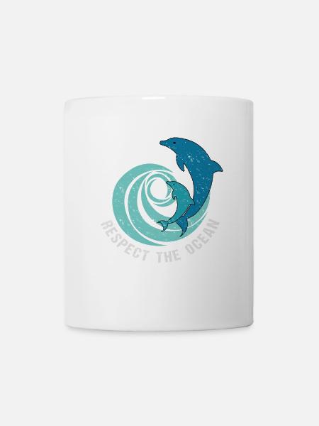 RESPECT THE OCEAN - Tasse - Weiß