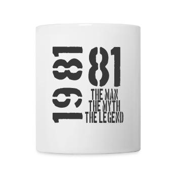 Year of birth 1981 male father - Mug - white - Front