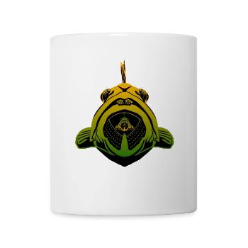 Zackenbarsch Angler Design - Tasse - Weiß - Vorne