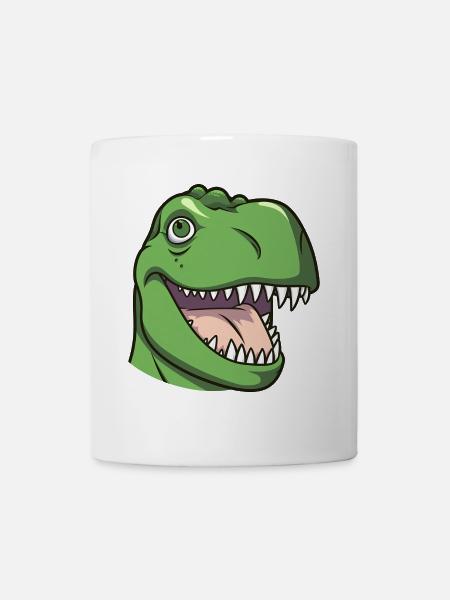 Merry tyrannosaurus - Mug - white