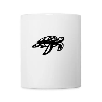 Schildkröte Schwarz - Tasse - Weiß - Vorne