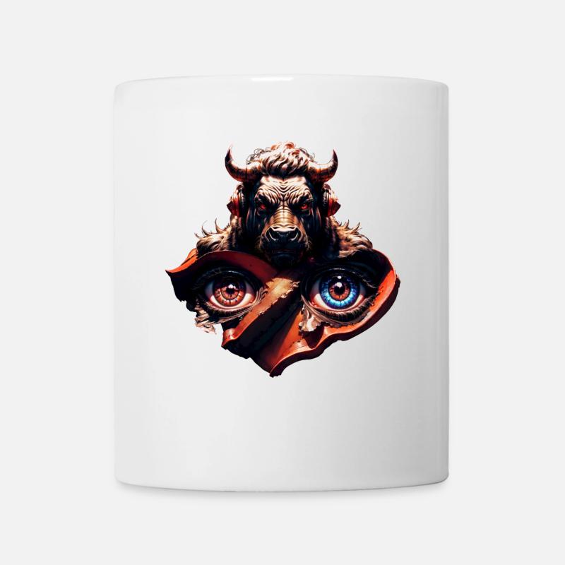 Geekhead-Bull - Tasse - Weiß