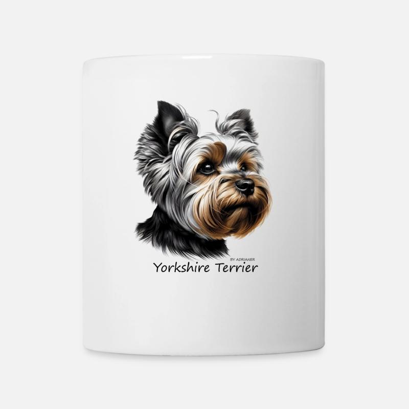 Yorkshire Terrier - Tasse - Weiß