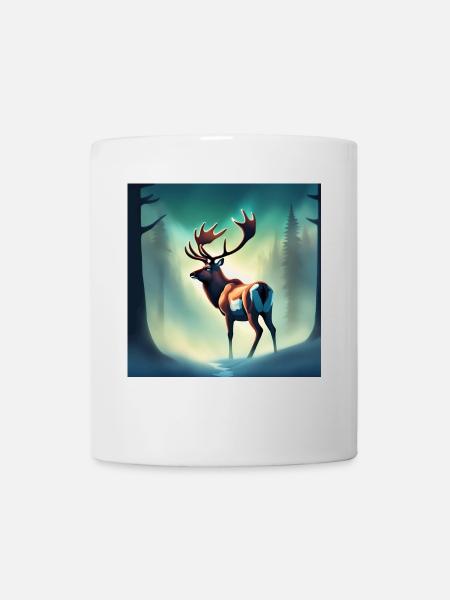 Caribou forêt canadienne - Mug blanc - blanc