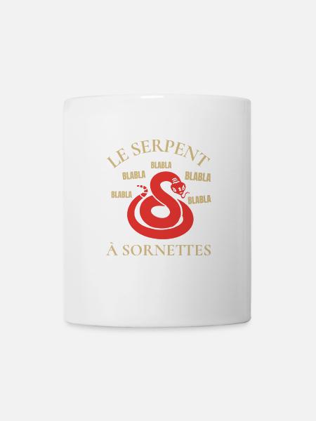 LE FAMEUX SERPENT À SORNETTES ! - Mug blanc - blanc