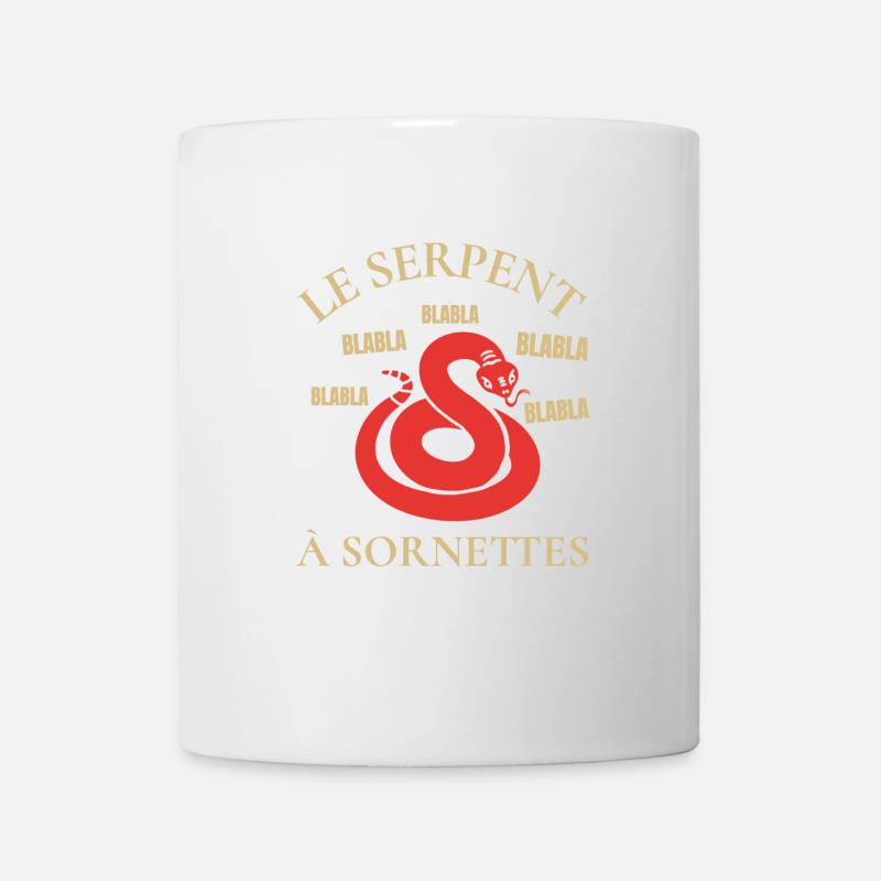 LE FAMEUX SERPENT À SORNETTES ! - Mug blanc - blanc
