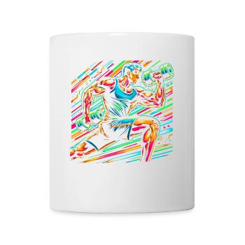 Muscle Strength: Bicep Curls Artwork - Mug - white - Front