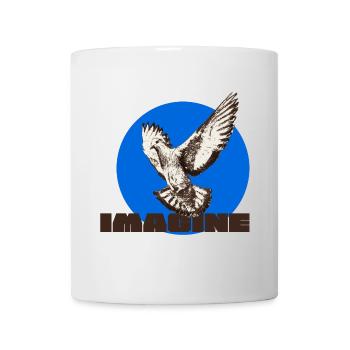Colombe de la Paix - Mug blanc - blanc - Devant