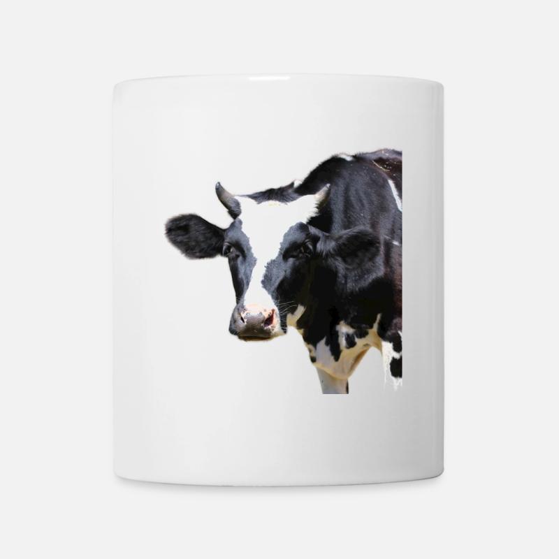 lustige Kuh Kuhkopf - Tasse - Weiß