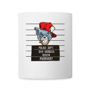 Purrvert #2 – einzigartige Katzengrafik - Tasse - Weiß - Vorne