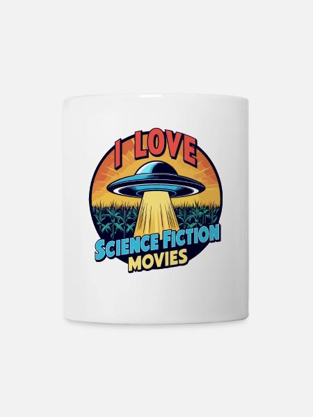 Ich liebe Science Fiction - Tasse - Weiß