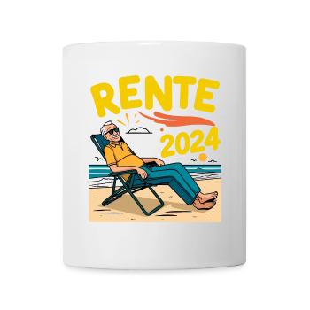 Pension 2024 - Pensioners on the beach - Mug - white - Front