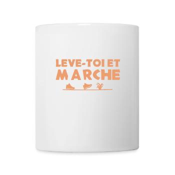 LÈVE-TOI ET MARCHE ! (randonnée, trek) - Mug blanc - blanc - Devant