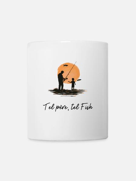 Pêcheur de père en fils - Passion pêche - Mug blanc - blanc