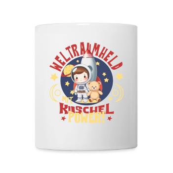 Astronaut with teddy bear - Mug - white - Front