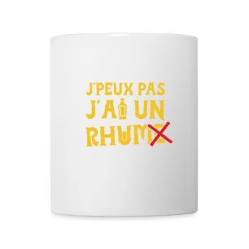 J'PEUX PAS J'AI UN RHUM ! - Mug blanc - blanc - Devant